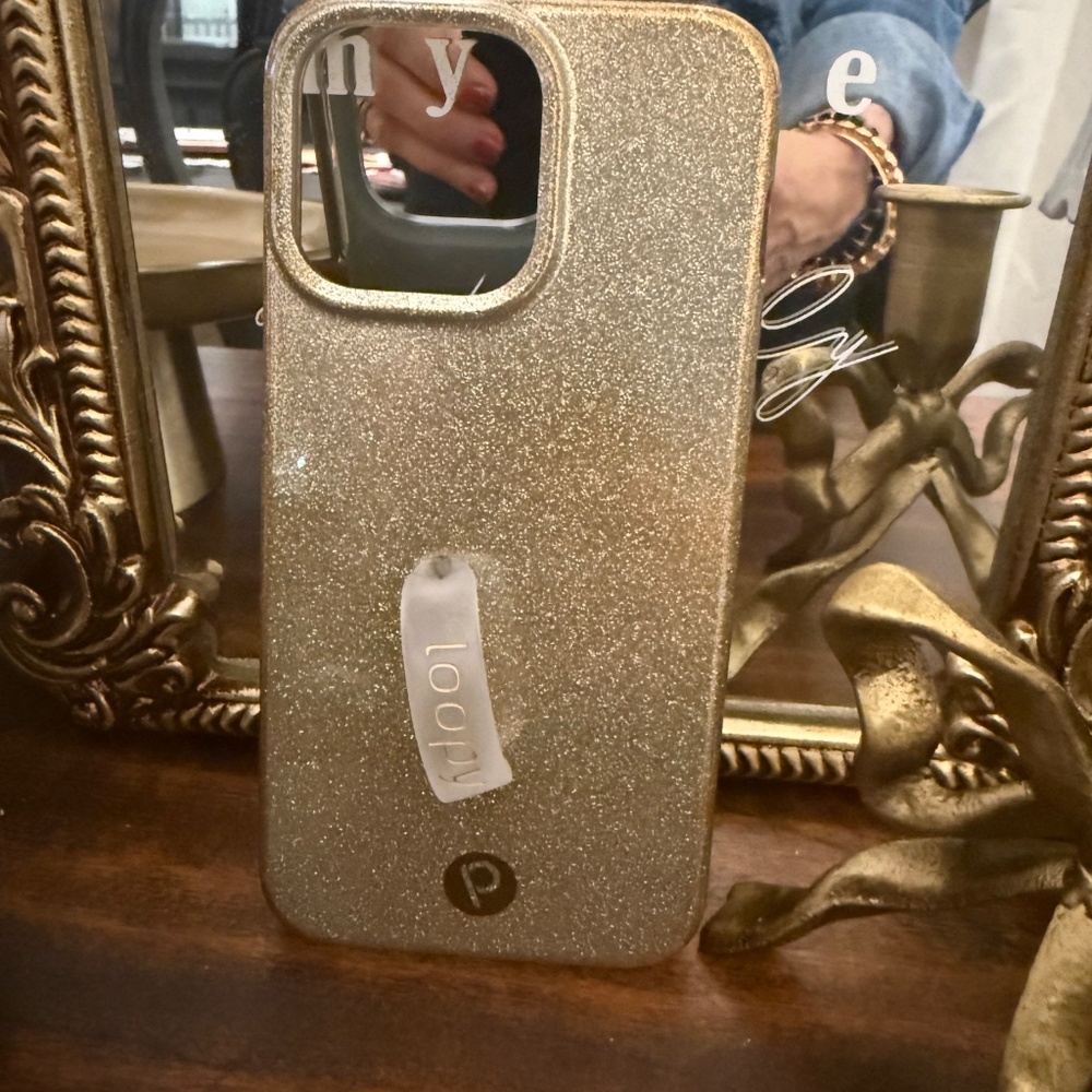 Loopy 15 Pro Max Champagne Sparkle Case - Picture 12 of 13
